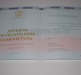 Диплом Адъюнктуры 2024г в Волжске
