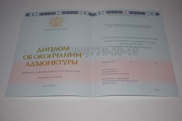 Диплом Адъюнктуры 2024г в Волжске